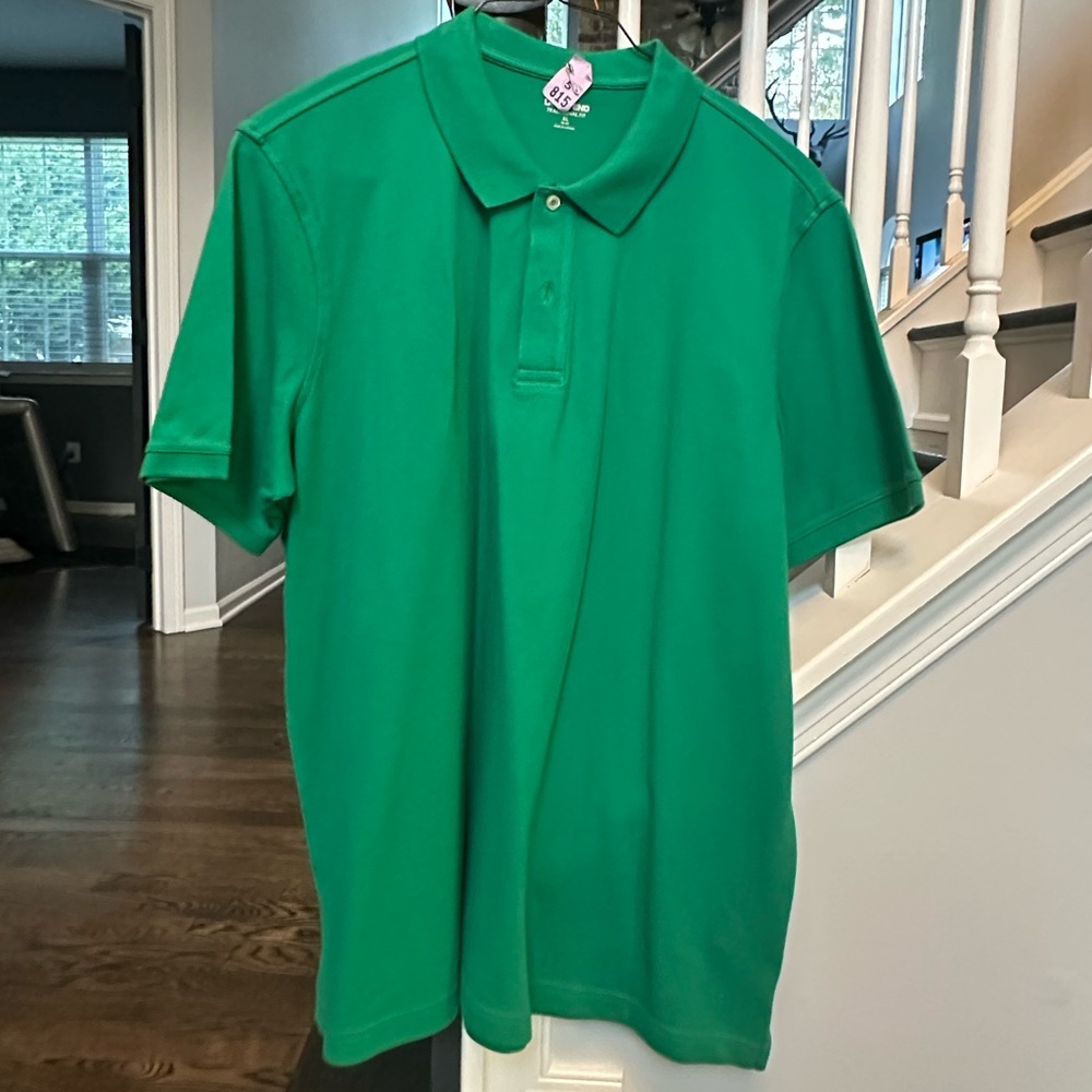 Lands' End Polo XL Kelly Green, 100% Cotton, Excellent Condition 👕